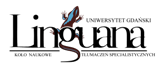 Logo Koło Naukowe Tłumaczeń Specjalistycznych Linguana